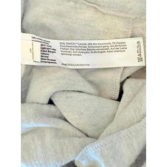 Eileen Fisher Tencel Organic Cotton Fleece Pant NEW - Picture 7 of 9